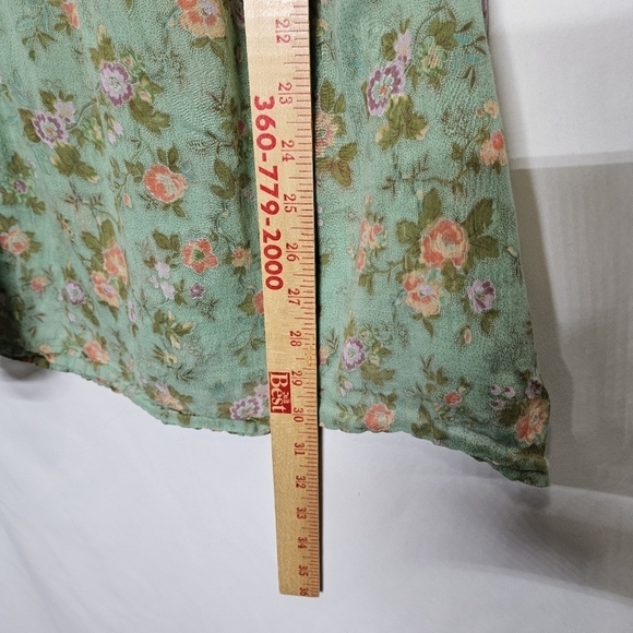 Torrid Spaghetti String Sleeveless Top Embroidery Floral Cotton Sz 2 2x FLAWED - Picture 10 of 11